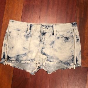 Michael Kors Denim Shorts with Zippered Sides